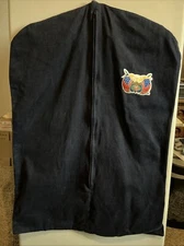 Jeff Hamilton Hanging Garment Bag Vintage 34”x24” Dark Blue