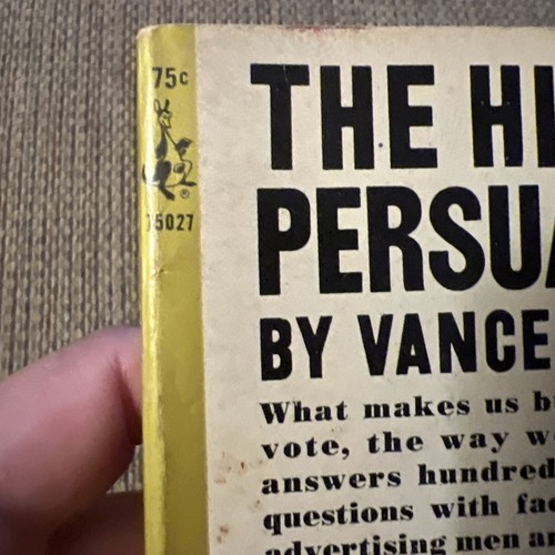 The Hidden Persuaders by Vance Packard 1964 Vintage Paperback - Bild 6 von 9
