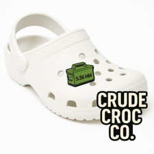 5.56 Ammo Can Croc Charm Tactical Toe Accessory for Operators and Range Gods