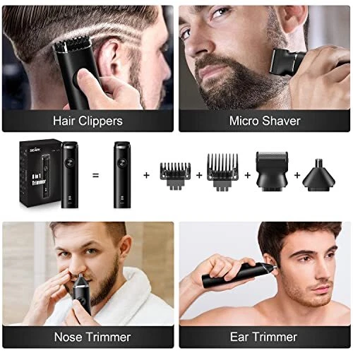 Beard trimmer clearance with nose trimmer