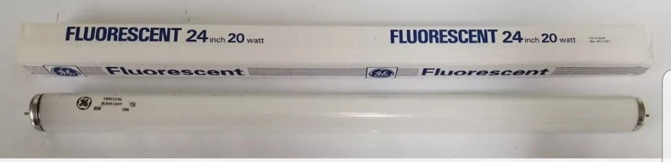 GE F20T12-BL Fluorescent 20-Watt 🏴BLACK LIGHT Lamp Light Bulb 24" Linear Tube - Image 4 of 4