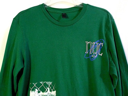 Adidas NYC Graphic grünes Langarmshirt Gr. Medium - Bild 2 von 13