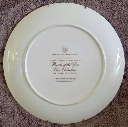 ❤️Plato de porcelana Franklin de septiembre de Wedgwood colección 1978❤️ - Imagen 2 de 3