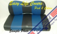 Vinyl CLUB CAR PRECEDENT/TEMPO Golf Cart Custom Front Seat Covers Staple On DIY
