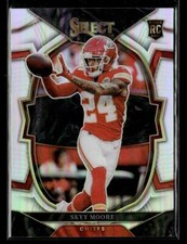 2022 Panini Select #21 Skyy Moore Silver Prizm Card Kansas City Chiefs