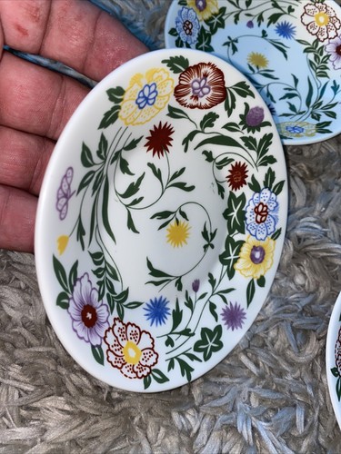 6 Coalport Flourish 5 5/8” Deep Saucers - Picture 4 of 8