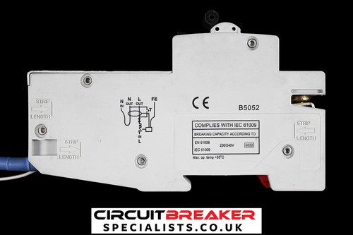 SECTOR 6 AMP CURVE C 6kA 30mA RCBO TYPE A SVRCBO6/C BLUE - Picture 2 of 7