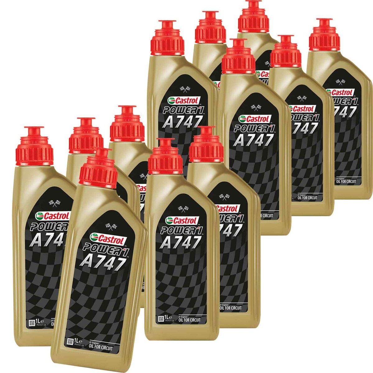 アクセサリー Castrol Racing motor oil A747 Castrol Power RS 4T 10W40 Motor oil BMW Honda Yamaha Suzuki