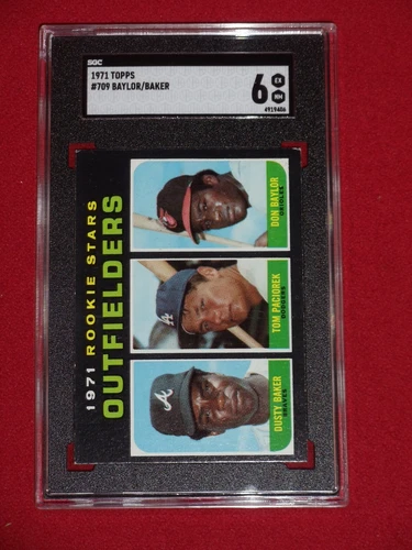 1971 Topps Don Baylor Dusty Baker Rookie SGC 6 EXMT #709 RC High Number Tough