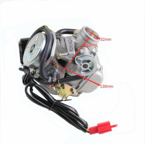 24mm Carburetor + Throttle Cable For GY6 125cc 150cc Scooter ATV Go Kart Buggy - Bild 5 von 10