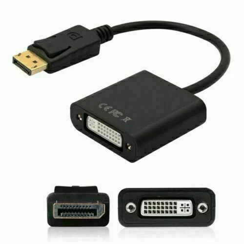 DisplayPort DP Male to DVI Female Adapter Cable Converter for Laptop PC AD261 - Image 2 of 4