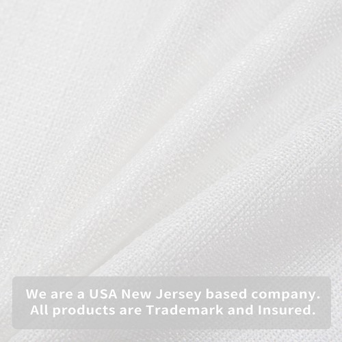 Transparente Voile Noppen Leinen Raffvorhänge verstellbar Fenstergardinen Stange Tasche weiß - Bild 6 von 46