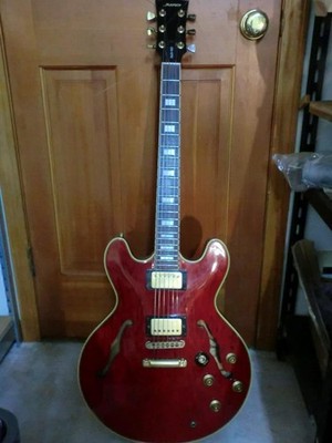 Semi-Acoustic Electric Guitar JUNO SAS-620 Cherry Red | eBay