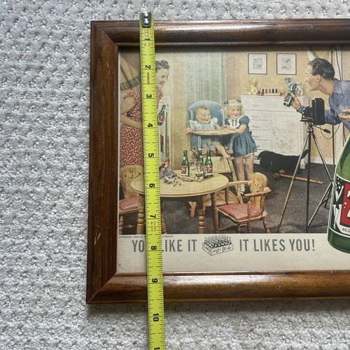 Anuncio impreso de noticias vintage 1948 7UP 7 UP Soda Pop It Likes You Fresh Up Seven-Up años 40 - Imagen 2 de 5