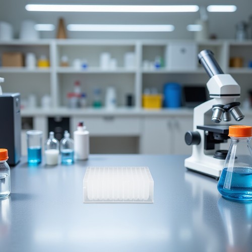  5pcs Transparent 96-Well Deep Well Plate: 2.2ml Square Well Round Bottom Design - Picture 11 of 12