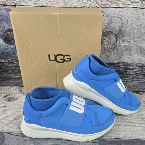 UGG Australia Womens Size 8 US Neutra Sneaker Slip On Neon Blue 6 UK 39 EU 25 JP - Picture 1 of 12