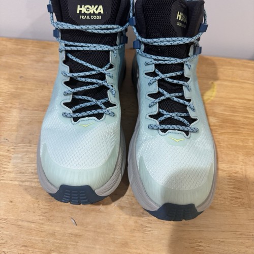 Stivali da trekking impermeabili Hoka One One Trail Code GTX donna 9,5 blu Vibram - Foto 3 di 11