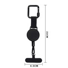 Anti Theft Retractable Cell Phone Lanyard with Steel Wire for Daily Commutes
