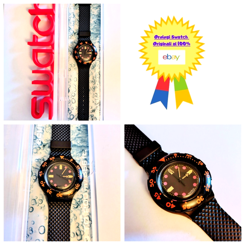 Swatch Scuba SDB100 Barrier Reef 1990 Vintage Orologio da polso Anni 90 VARIANTE - Imagen 1 de 10
