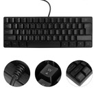  Kleine RGB-Hintergrundbeleuchtung Gaming-Tastatur Wired 61 Tasten Büro