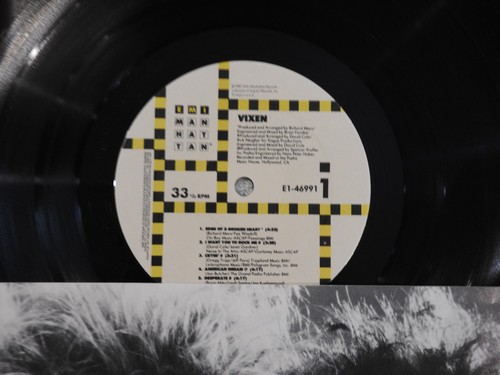 VIXEN "Self Titled" Pristine NEVER PLAYED Original 1988 First Edition Pressing! - Picture 8 of 10