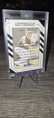 2008 Razor Letterman - Charlie Blackmon #CB-C (AU, RC) - Picture 3 of 3
