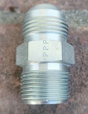 Parker 12 FTX-S 3/4" JIC 37° Flare X 3/4-14 NPTF Male Connector Adapter Fitting