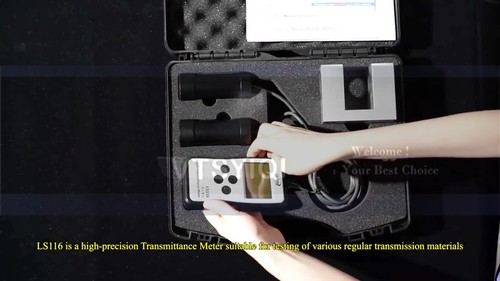 Light Transmittance Meter VLT Visbile Optical Light Transmission Tester Glass PC - Video 1 of 1
