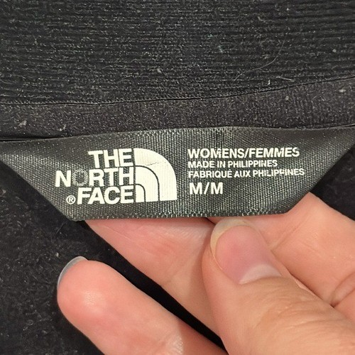 Chaqueta para mujer The North Face negra con cremallera completa manga larga logotipo bordado talla M - Imagen 10 de 13
