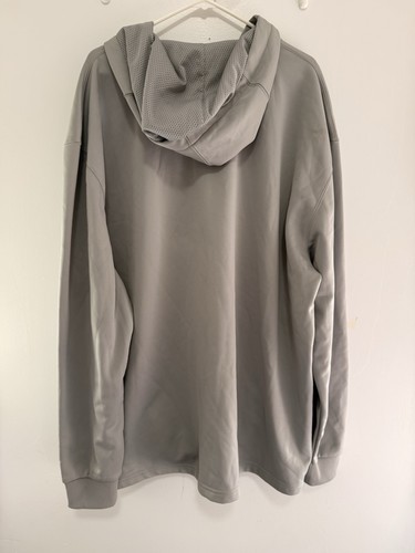 NFL Majestic Pittsburg Steelers Size XXL Hoodie Sweatshirt 1/4 Zip Grey NWT - Picture 5 of 5
