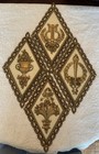 Set Of 4 Vintage 70’s Homco Gold Wall Plaques Hollywood Regency Style U.S.A.