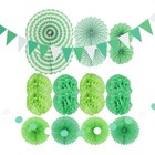 3 Pieces Hanging Birthday Decorations for Party Paper Flower Ball