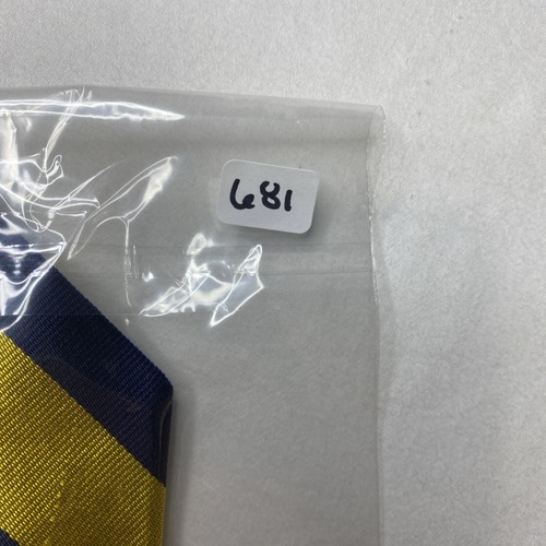 Polo Ralph Lauren Silk Tie Yellow Navy Blue Striped Preppy Classic Academia Pony - Bild 9 von 11