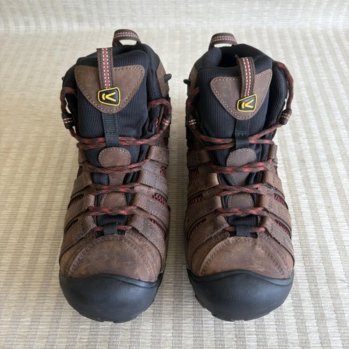 Botas de trabajo Keen para hombre talla 11 marrón negro punta de seguridad media EH antideslizantes al aceite - Imagen 3 de 17