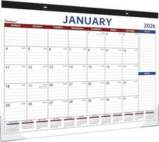 2026 Desk Calendar - Large Desk Calendar 2026, Jan 2026 - Dec 2026, 12 Months Ca