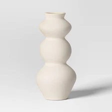 Tall Ceramic Organic Modern Vase - Threshold: Hand Wash, Tabletop