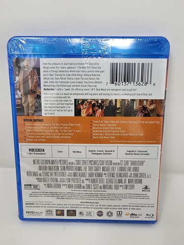 Barbershop (Blu-ray, 2002) Brand New Ice Cube Eve Ships In Box - Picture 2 of 6