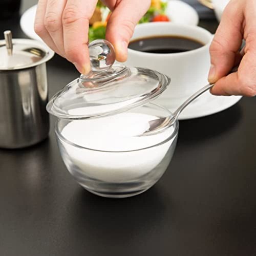 Anchor Hocking Presence Glass Sugar Bowl with Lid, 1-Pack, Clear - Picture 3 of 4