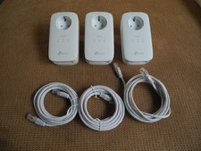 3er Set TP-Link AV1300 3-Port Gigabit Powerline Adapter mit Steckdose