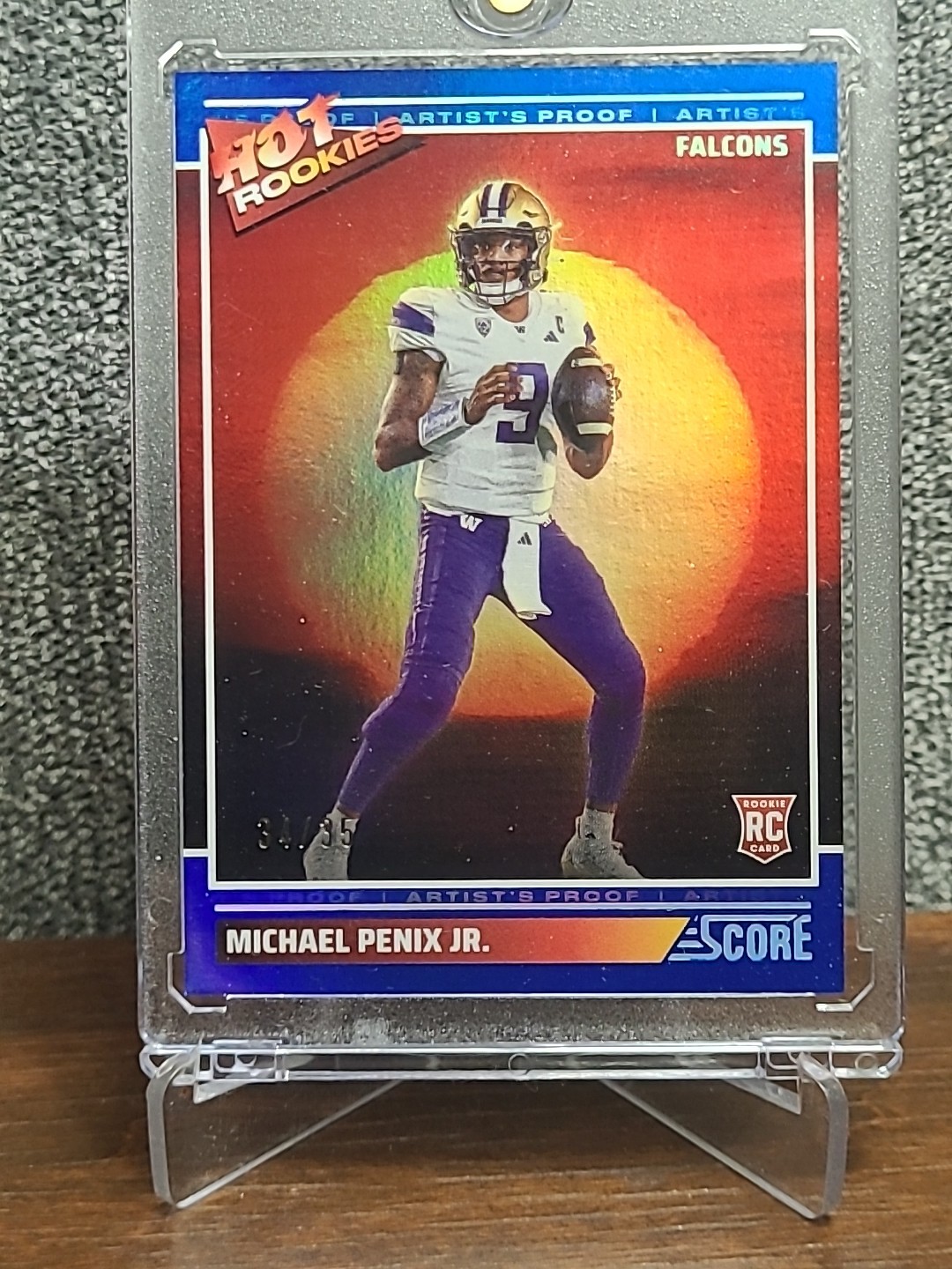2024 Score - Hot Rookies Michael Penix Jr. #3 Artist's Proof /35 (RC)