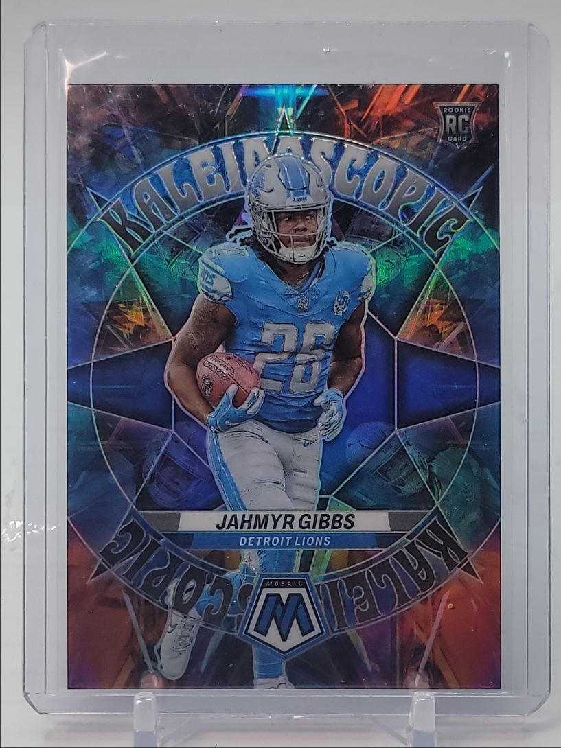 JAHMYR GIBBS 2023 MOSAIC KALEIDOSCOPIC ROOKIE LIONS #KA-15 SSP RC Q4987