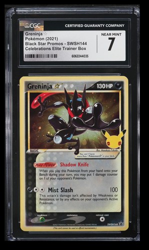 Black Star Promos Greninja Gold Star 2021 CGC 7 inglés #SWSH144 celebraciones - Imagen 1 de 2