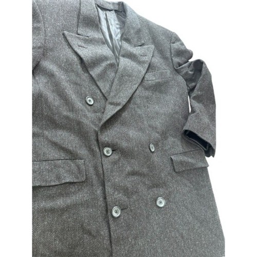 VTG Wool Coat Union Made USA Mens NO SIZE Double Breasted Heavy FINAL SALE AS IS - Picture 2 of 15
