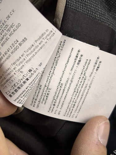 Hugo Boss Guabello Blazer Sport Men 38S Brown Coat Italian Super 130 Virgin Wool - Picture 13 of 16