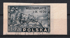 POLEN MiNr. 407U Westerplatte, gestempelt, Mi...
