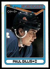 1990-91 O-Pee-Chee !!!! Paul Gillis Quebec Nordiques #22