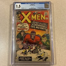 X-men #4 - CGC 1.5- 1ST APPEARANCE OF SCARLET WITCH, QUICKSILVER, TOAD. 