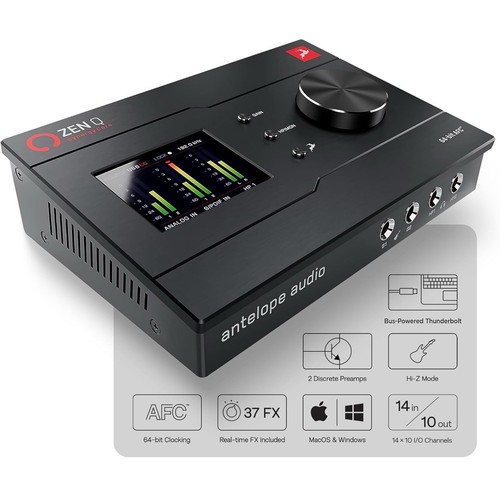 Antelope Zen Q Synergy Core Audio Interface, 14x10 Bus-Powered USB-C Interface - Picture 3 of 9