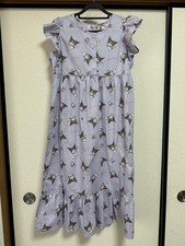 Kuromi Dress No Sleeve size M-L Length:115cm/45.27" Width:47.5cm/18.7" Cotton