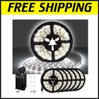 Versatile 49.2ft Daylight LED Strip Lights with USB Power and Adhesive Backing